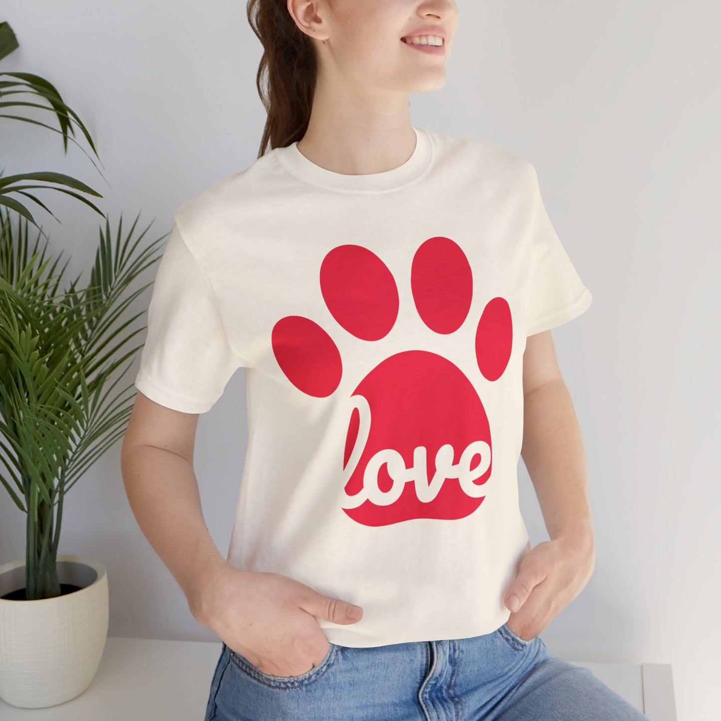 Love Paw Print Jersey Tee