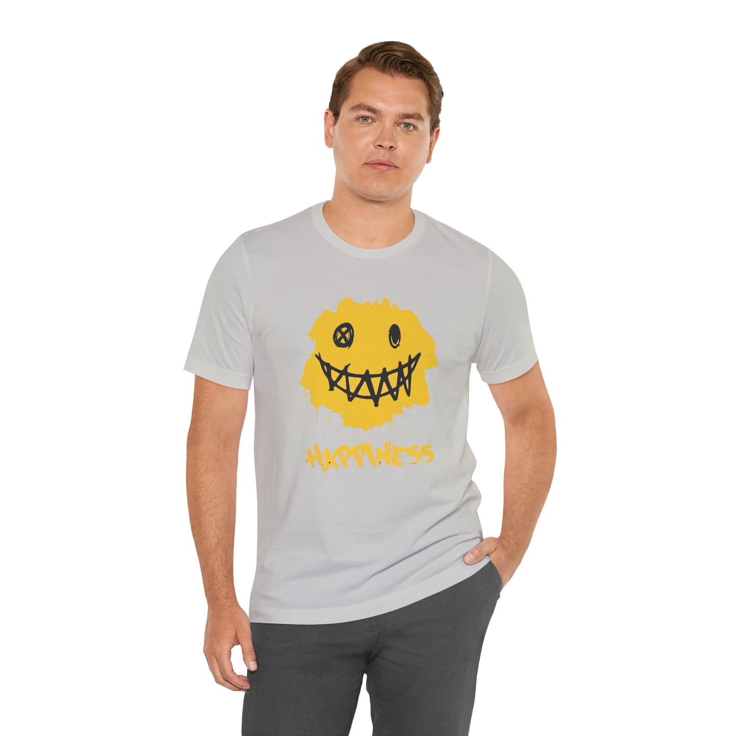 Grungy Happiness Smiley Tee