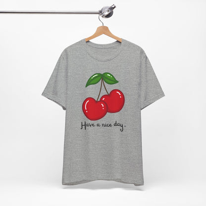 Have a Nice Day Cherry Hearts Tee
