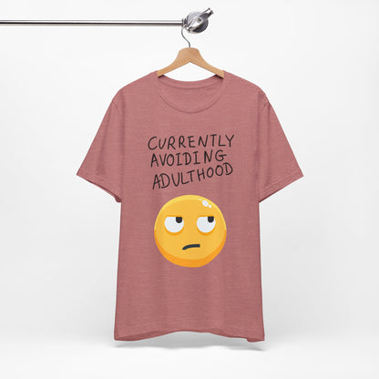 Avoiding Adulthood Emoji Tee