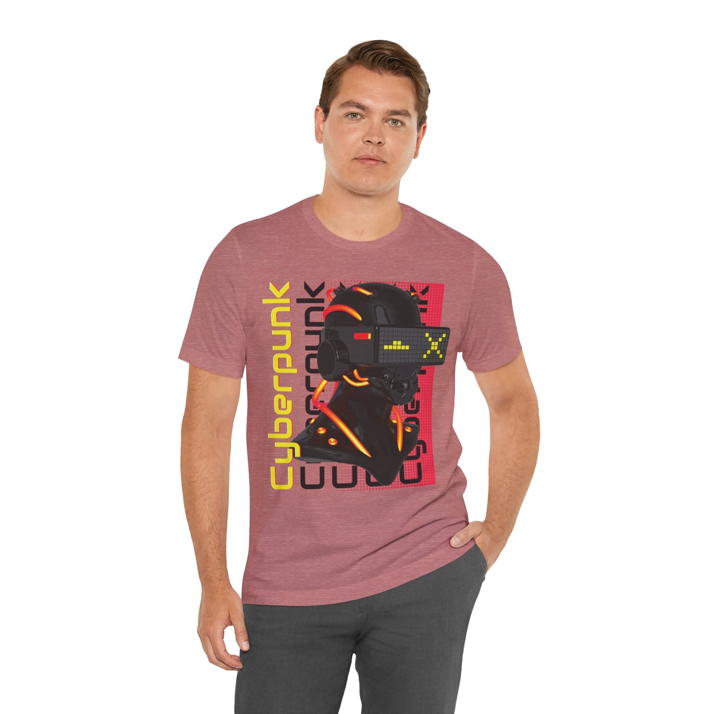 Cyberpunk Glitch Head Tee