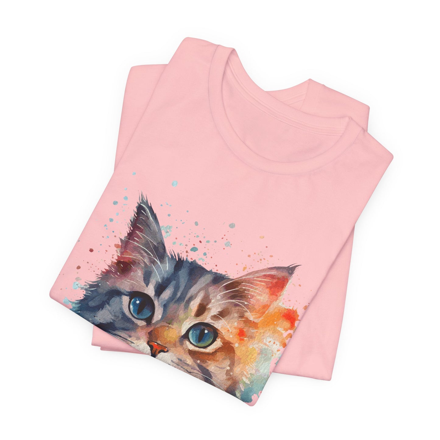 Watercolor Cat Tee