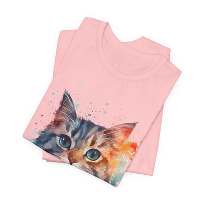 Watercolor Cat Tee