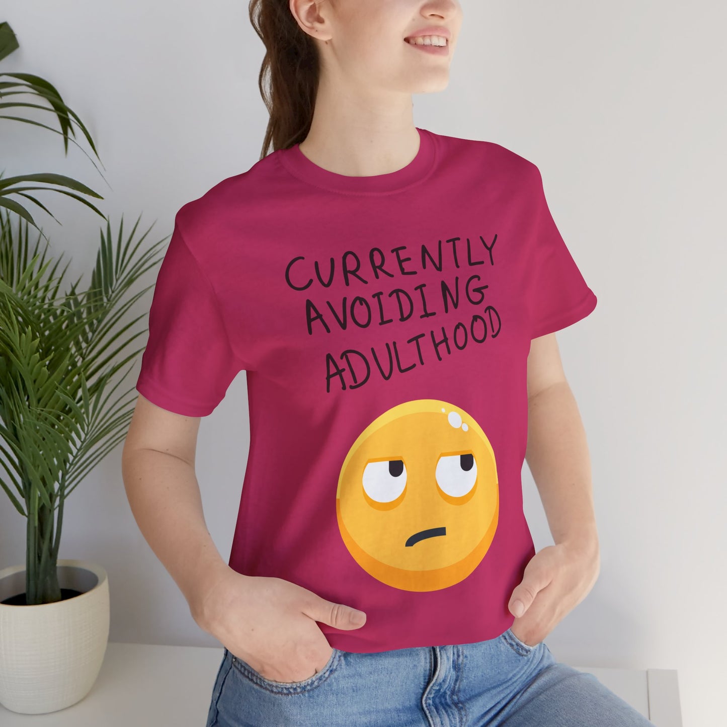 Avoiding Adulthood Emoji Tee