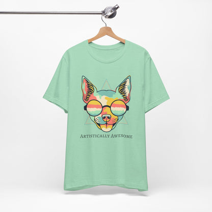 Colorful Artistic Cat Tee