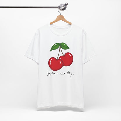 Have a Nice Day Cherry Hearts Tee