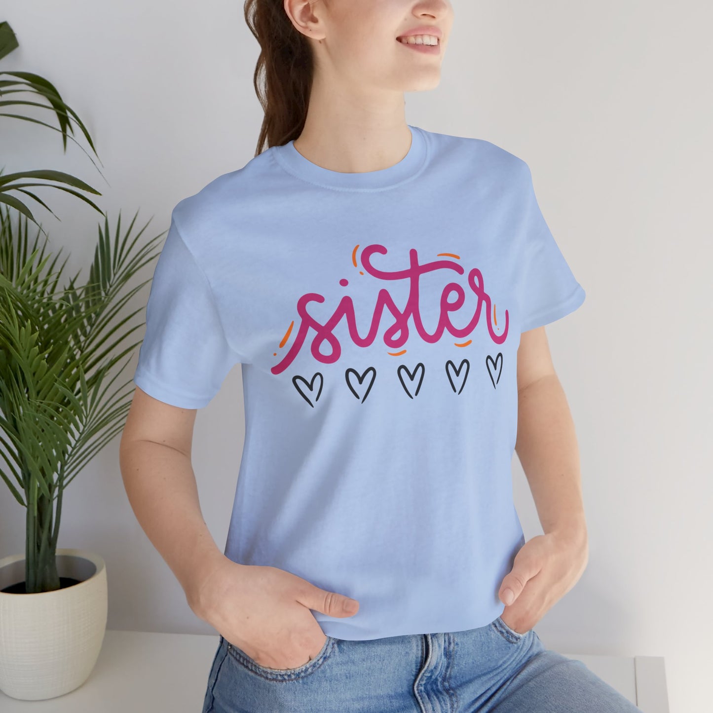 Sister Love Hearts Tee