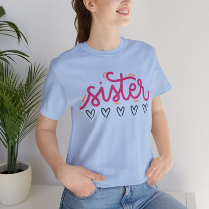 Sister Love Hearts Tee