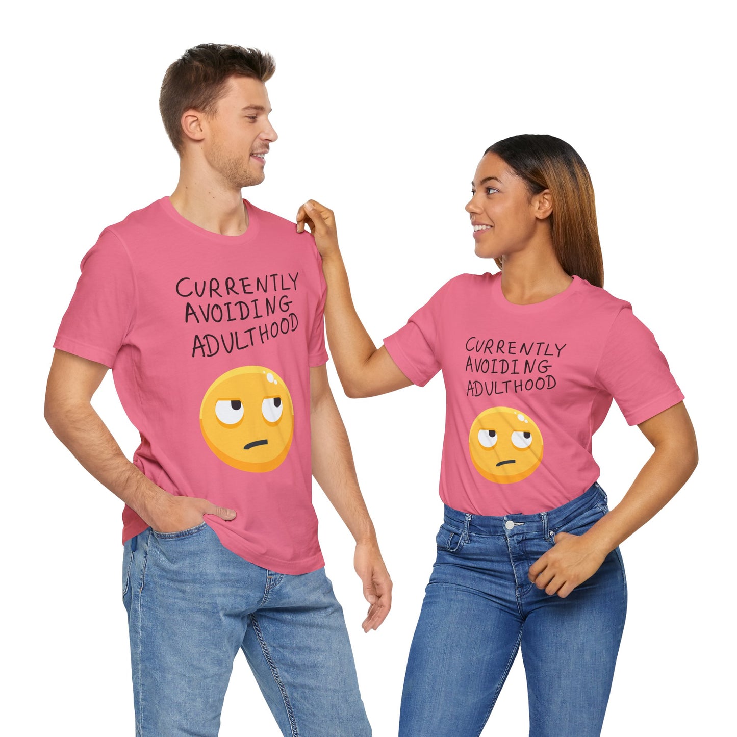 Avoiding Adulthood Emoji Tee