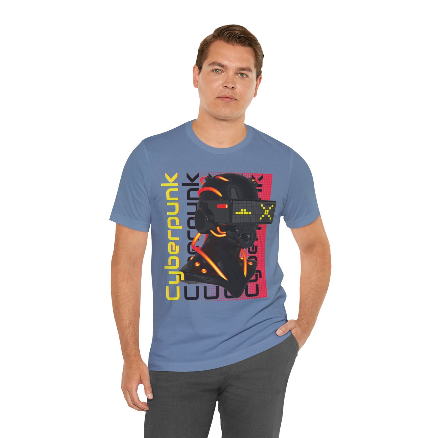 Cyberpunk Glitch Head Tee