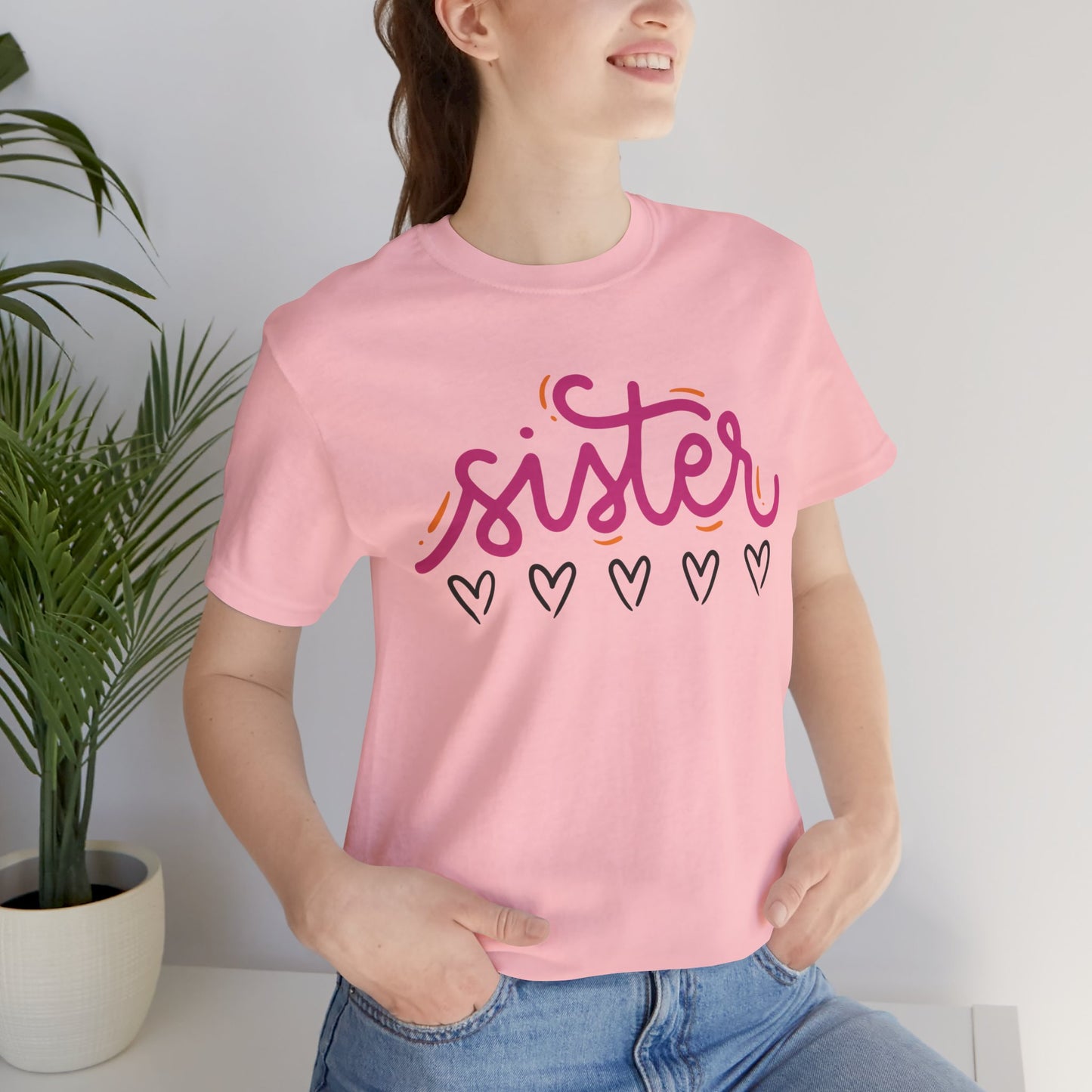 Sister Love Hearts Tee