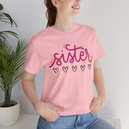 Sister Love Hearts Tee