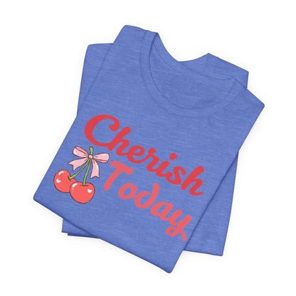 Cherish Today Cherry Bow Tee