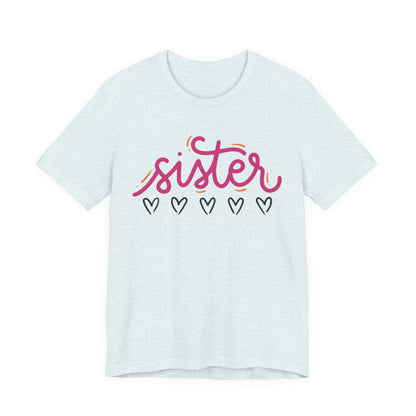 Sister Love Hearts Tee