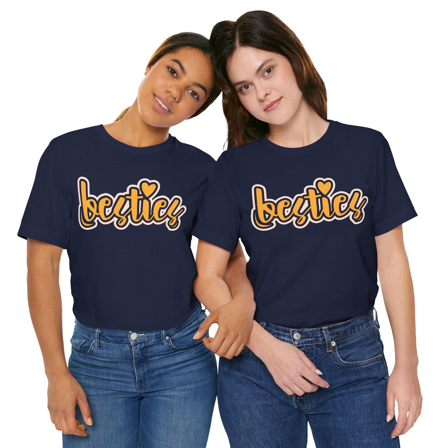 Besties Heart Script Tee