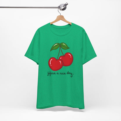 Have a Nice Day Cherry Hearts Tee