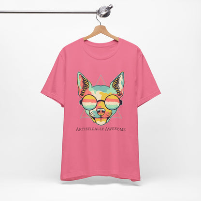 Colorful Artistic Cat Tee