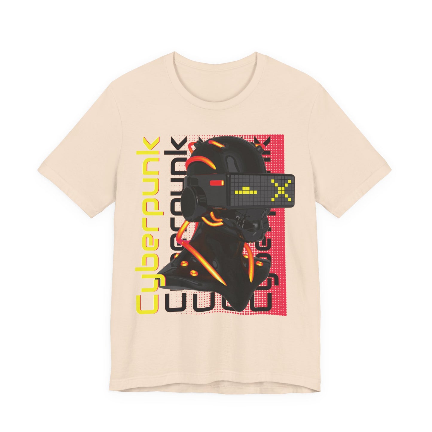 Cyberpunk Glitch Head Tee