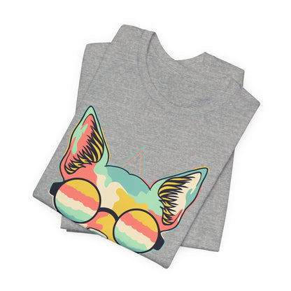 Colorful Artistic Cat Tee
