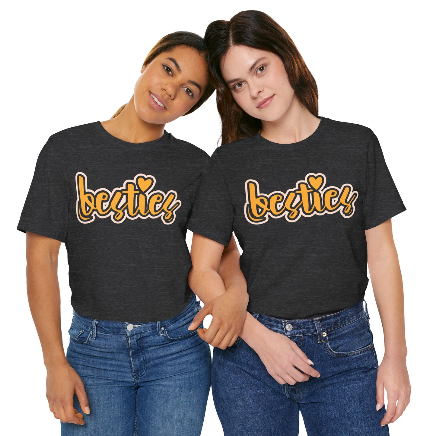 Besties Heart Script Tee