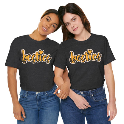 Besties Heart Script Tee