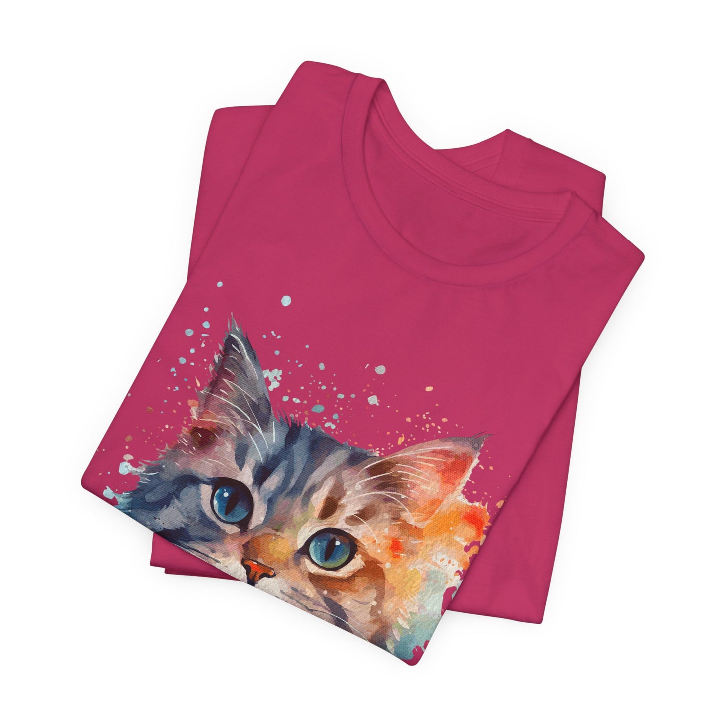 Watercolor Cat Tee