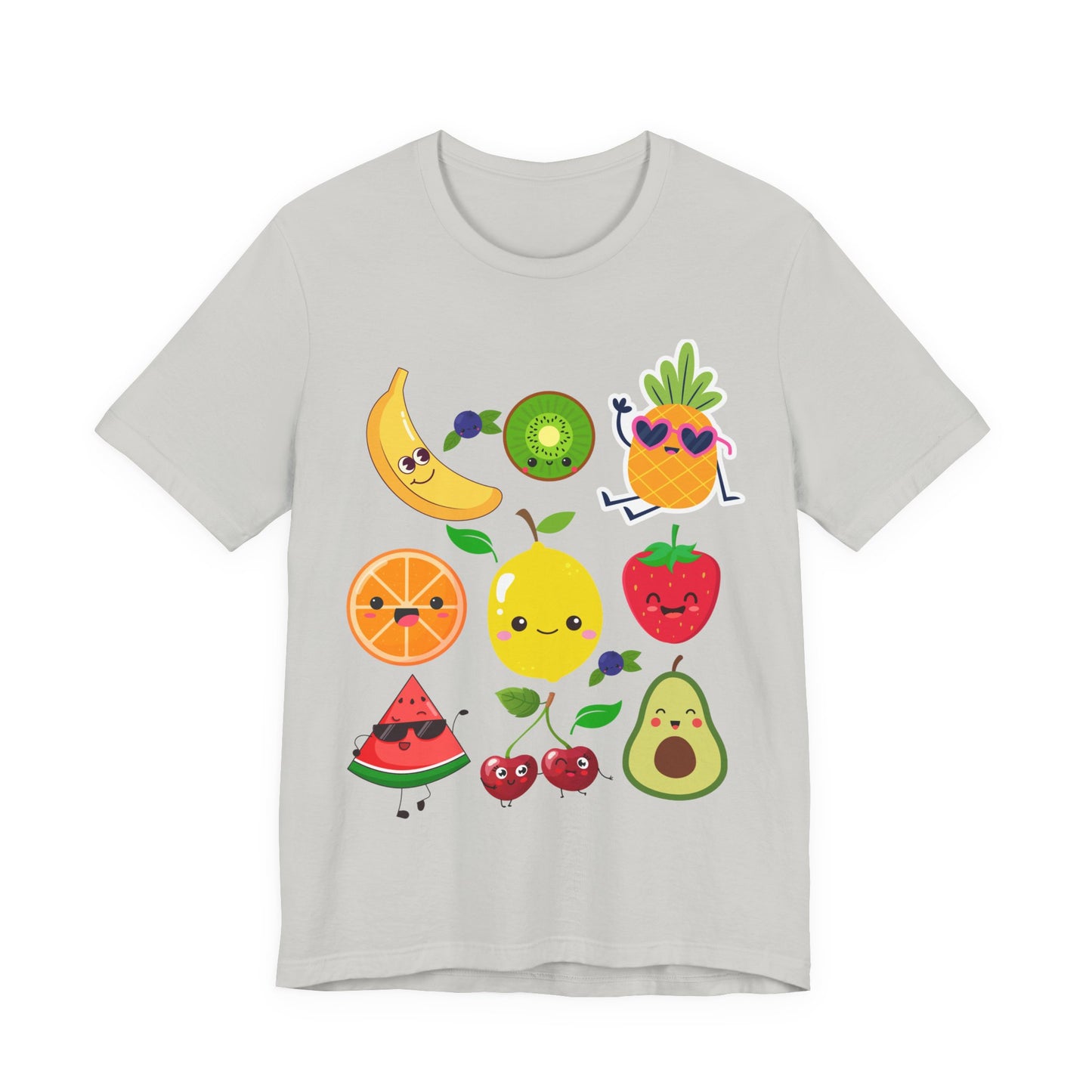 Cute Fruit Friends Kawaii Foodie Tee