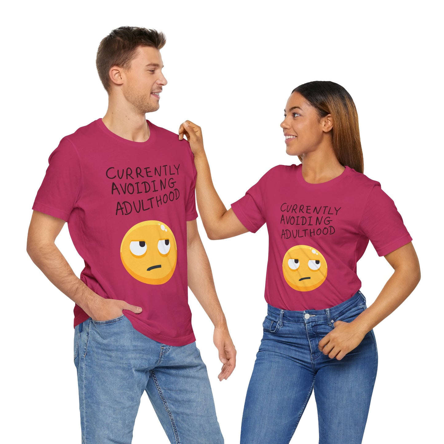 Avoiding Adulthood Emoji Tee