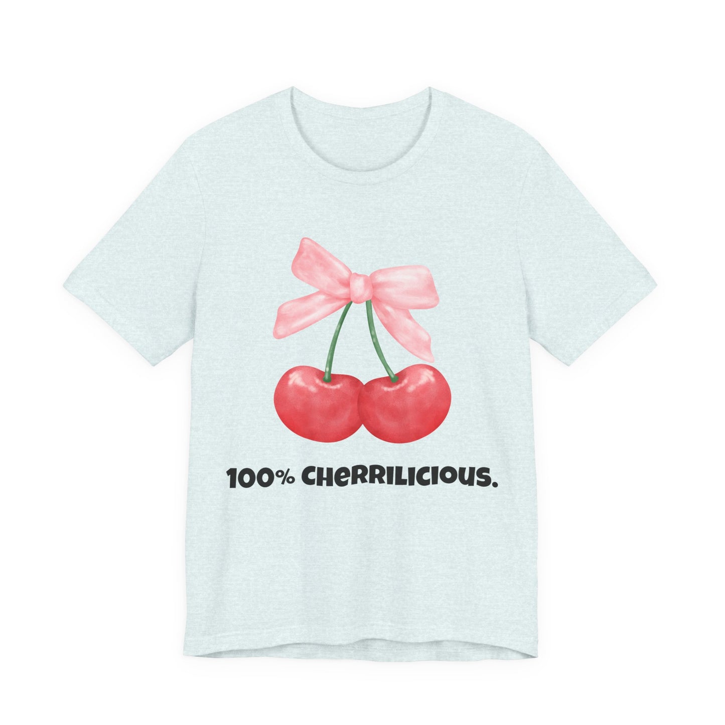 100% Cherrilicious Cherry Bow Tee