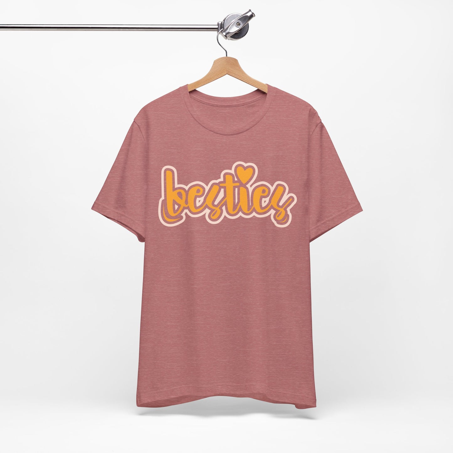 Besties Heart Script Tee