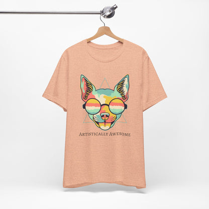 Colorful Artistic Cat Tee