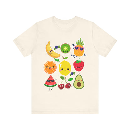 Cute Fruit Friends Kawaii Foodie Tee