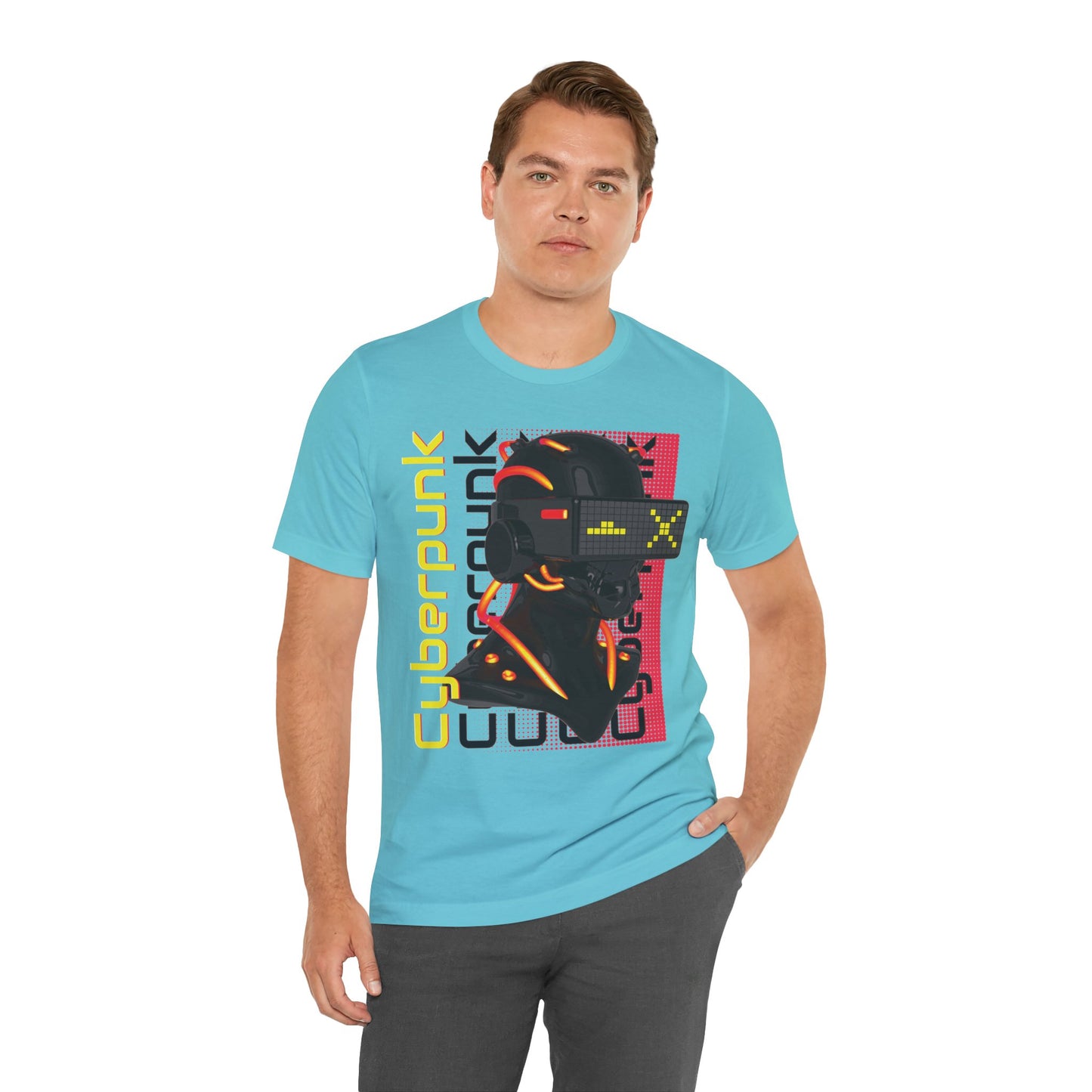 Cyberpunk Glitch Head Tee