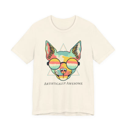 Colorful Artistic Cat Tee