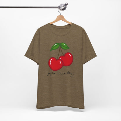 Have a Nice Day Cherry Hearts Tee