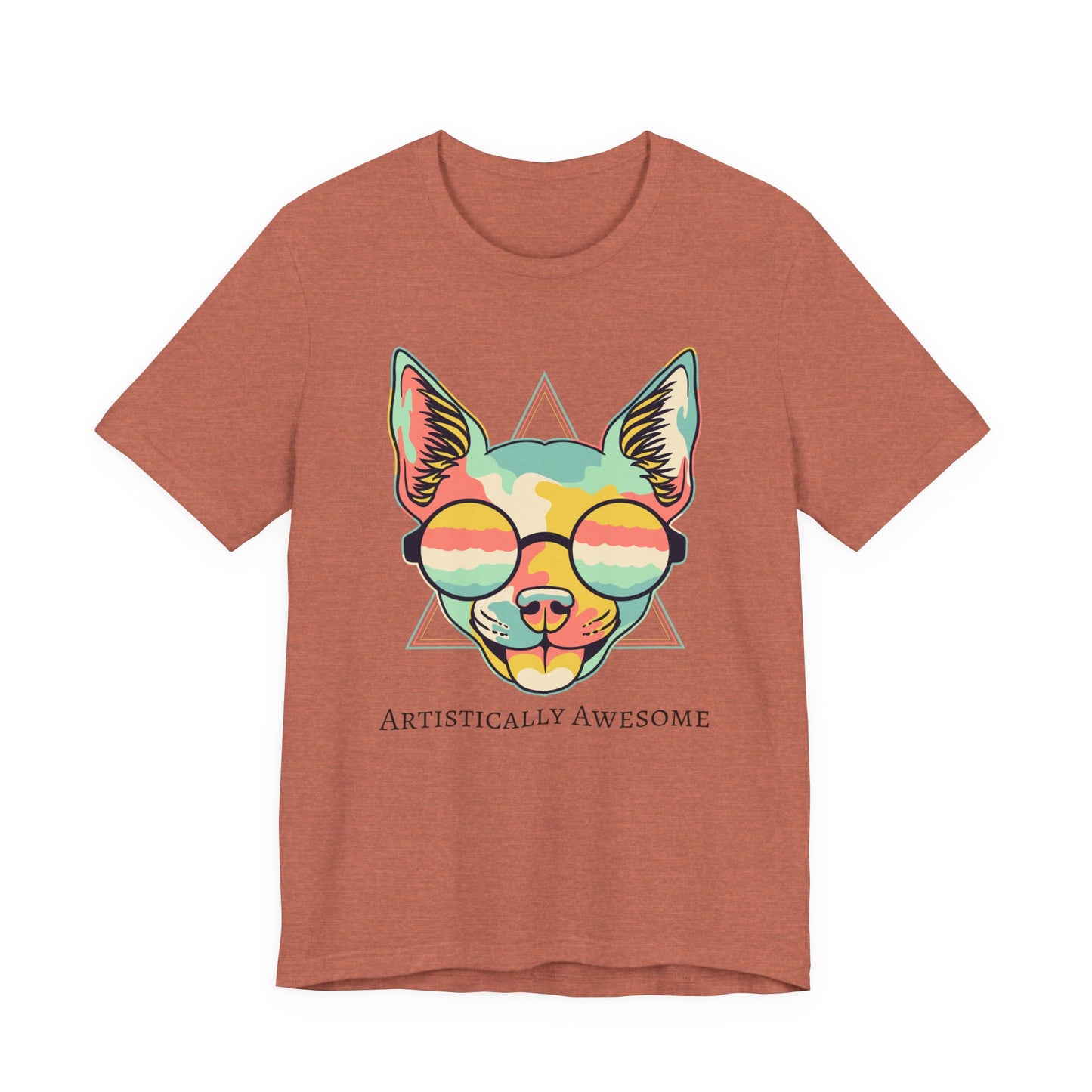 Colorful Artistic Cat Tee