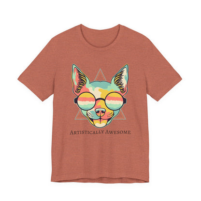 Colorful Artistic Cat Tee