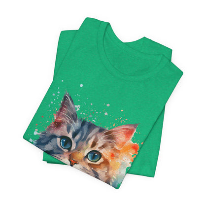 Watercolor Cat Tee