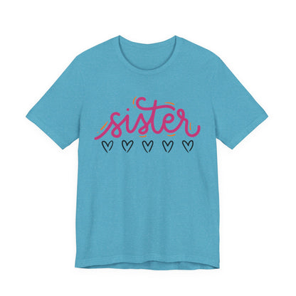 Sister Love Hearts Tee