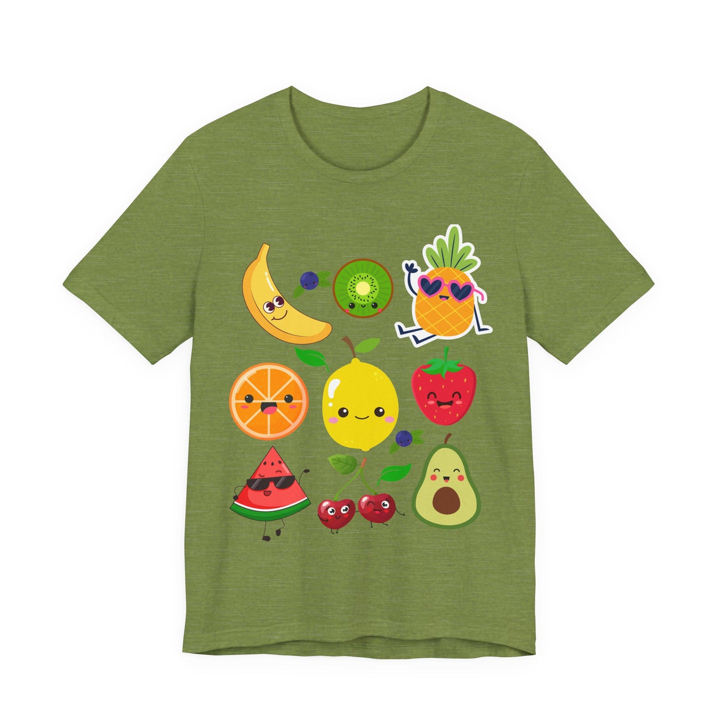 Cute Fruit Friends Kawaii Foodie Tee