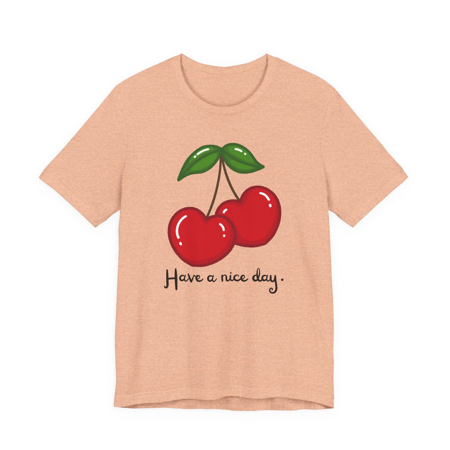 Have a Nice Day Cherry Hearts Tee