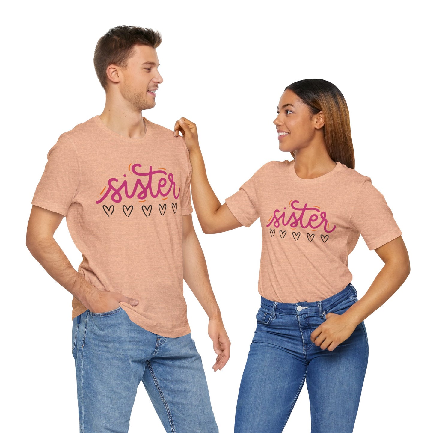 Sister Love Hearts Tee
