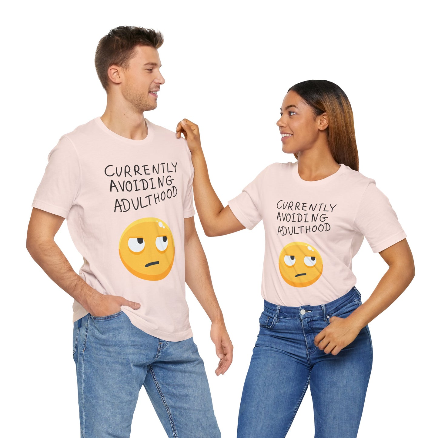 Avoiding Adulthood Emoji Tee