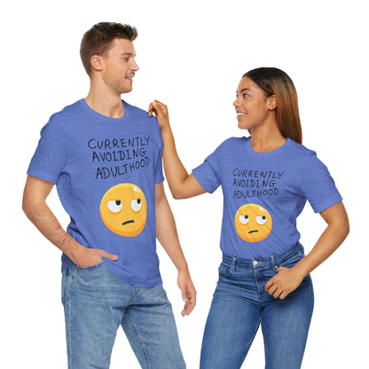 Avoiding Adulthood Emoji Tee