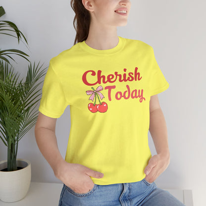 Cherish Today Cherry Bow Tee