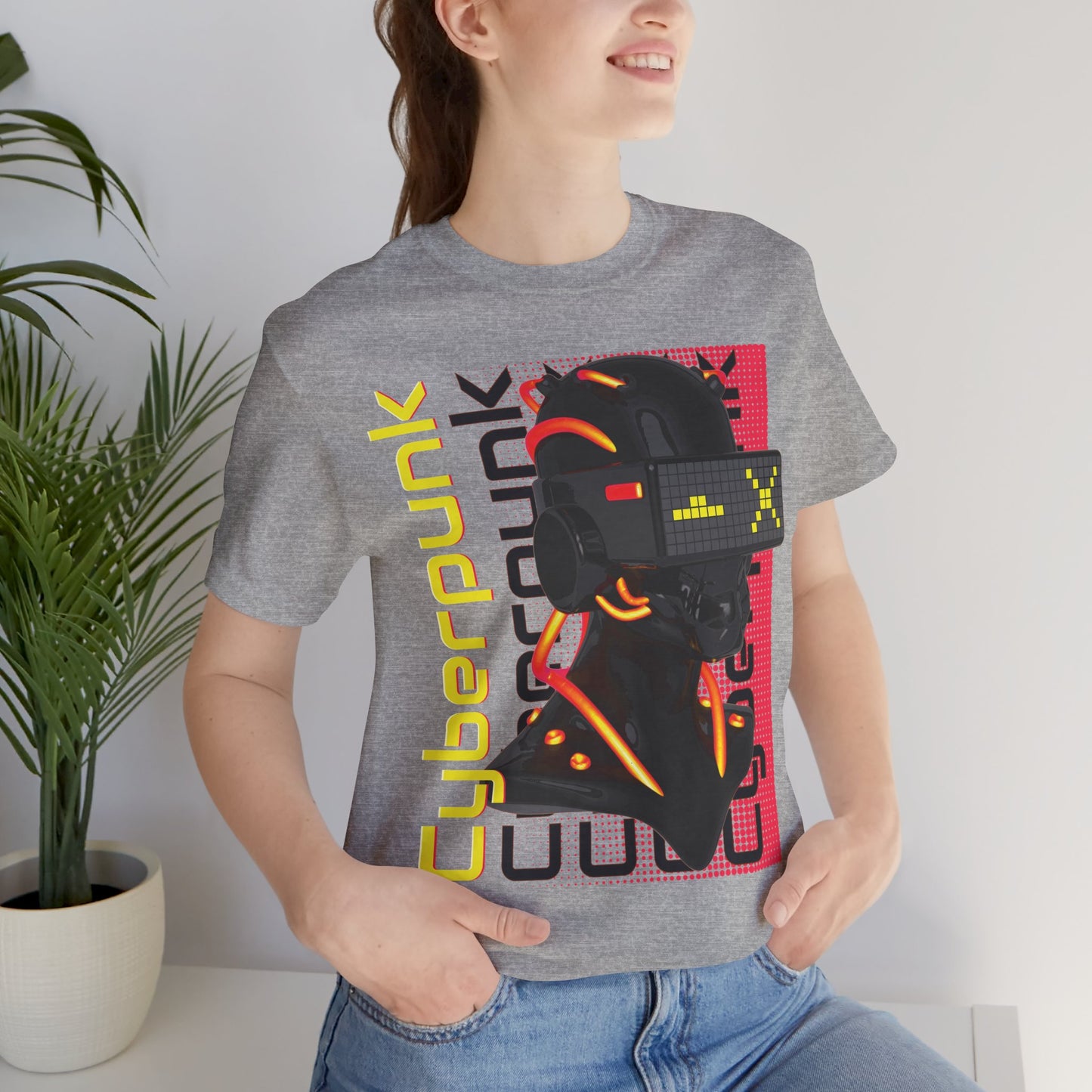 Cyberpunk Glitch Head Tee