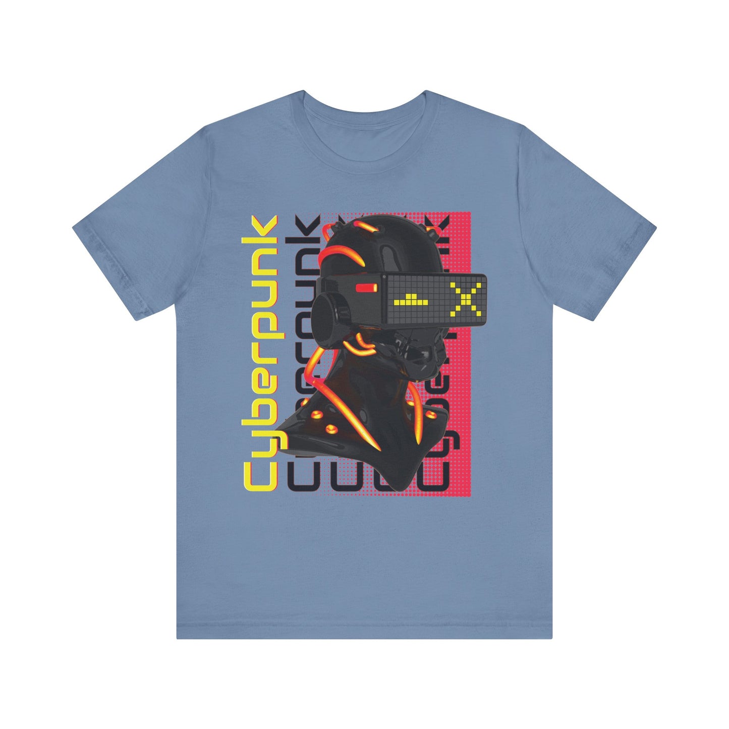 Cyberpunk Glitch Head Tee