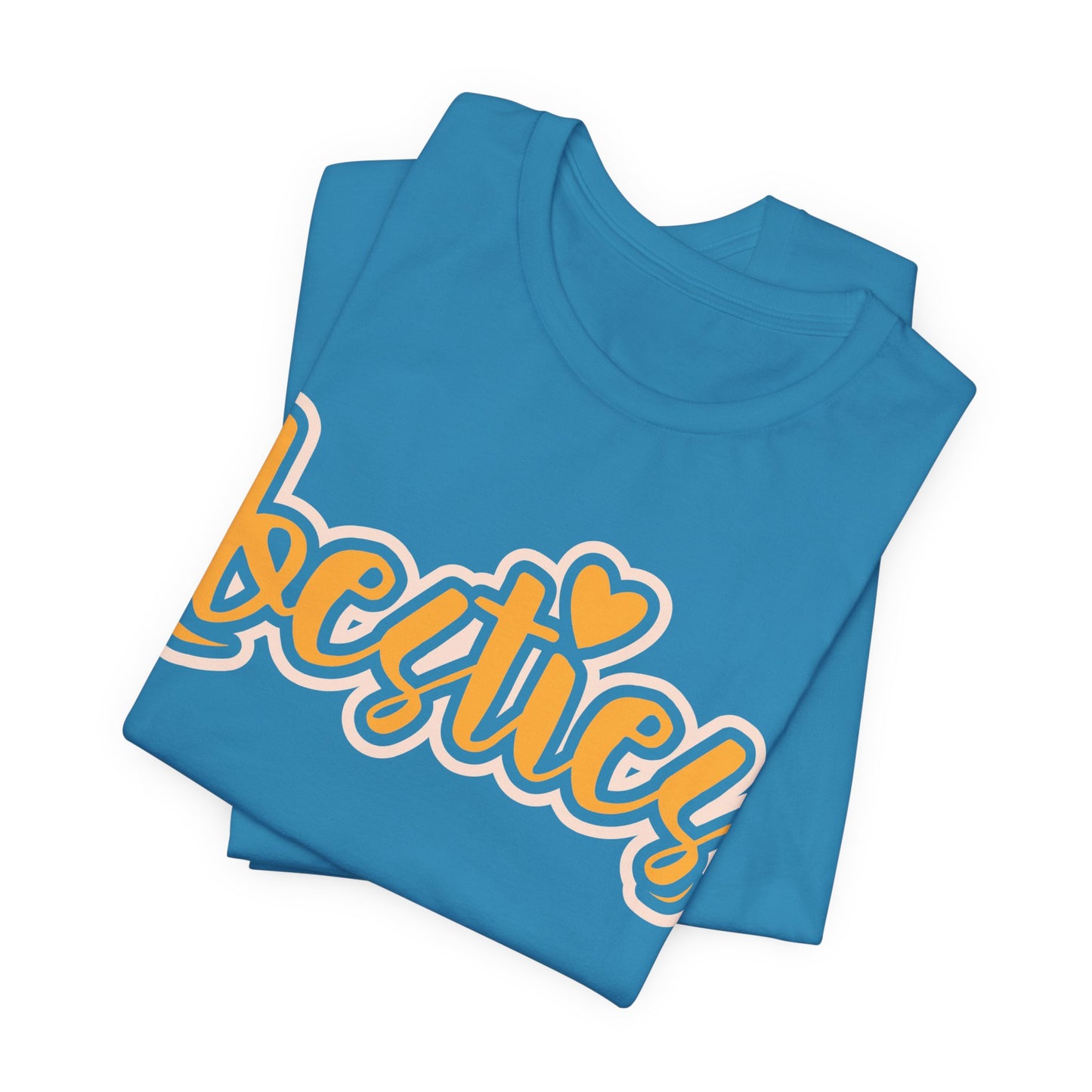 Besties Heart Script Tee