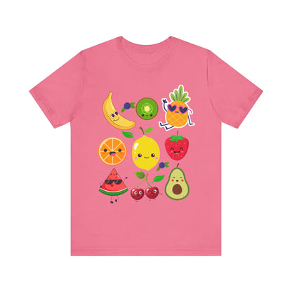 Cute Fruit Friends Kawaii Foodie Tee