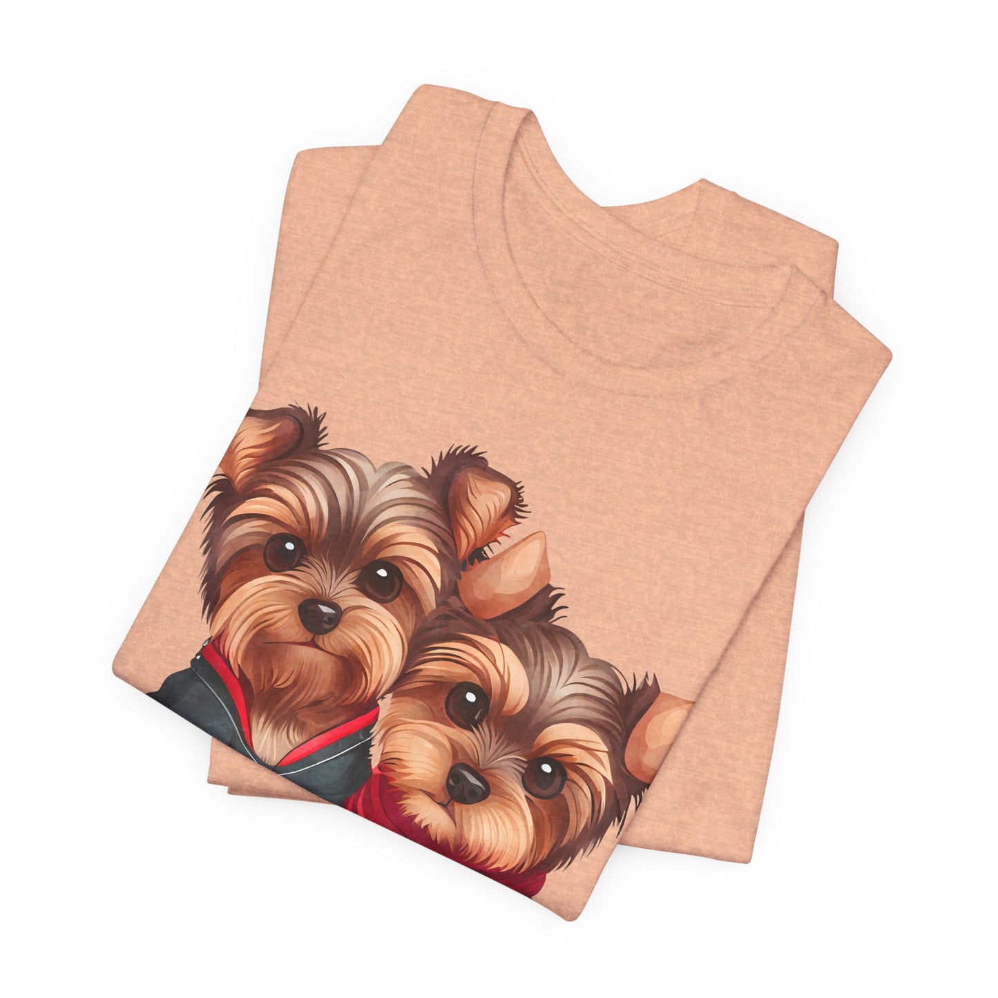 Two Yorkshire Terriers Dog Bone Tee